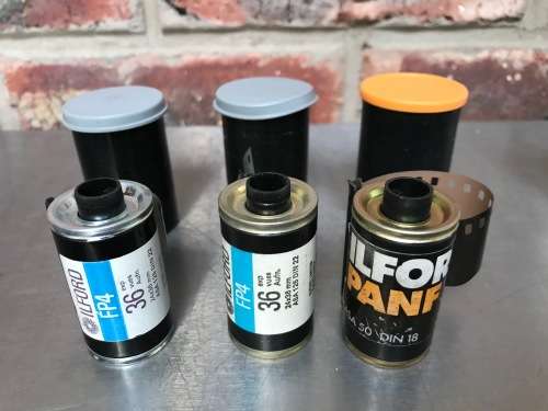 Photo Film Lot vintage , collectors item, agfa,kodak,ilford,(10 film rolls in total)
