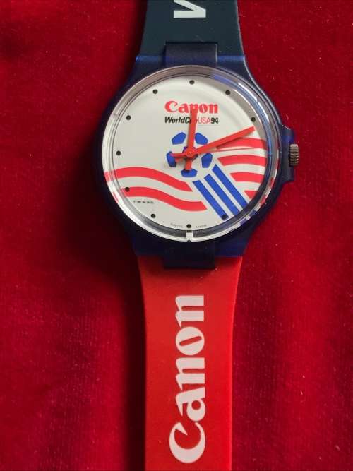 CANON WATCH , WORLDCUP USA 1994, SWISS MADE, COLLECTORS ITEM