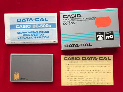 Casio Data-Cal DC-500c  vintage, collectors item