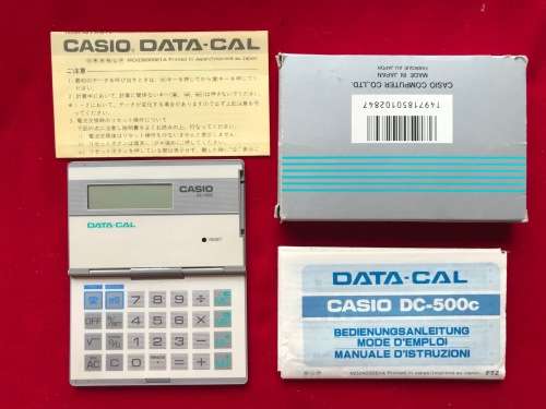 Casio Data-Cal DC-500c  vintage, collectors item