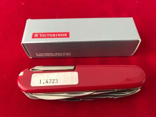 Victorinox Deluxe Tinker Multitool 1.4723 red good condition,Suisse knife,Switzerland
