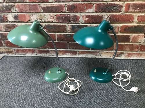 1X Office desk lamp vintage,retro,rare,light green or green, in working condition,ONE LAMP FOR R1299