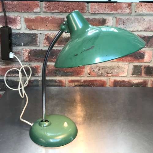 1X Office desk lamp vintage,retro,rare,light green or green, in working condition,ONE LAMP FOR R1299