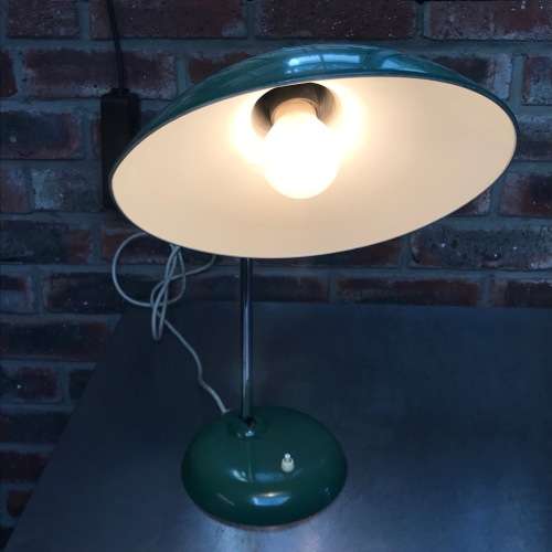 1X Office desk lamp vintage,retro,rare,light green or green, in working condition,ONE LAMP FOR R1299