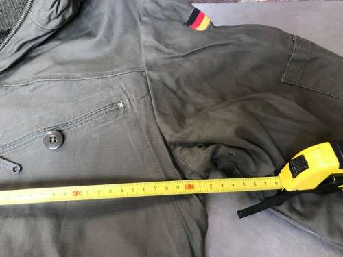 German Military Overall dark green winter-inlet size Gr.11 180-190 , second hand, top