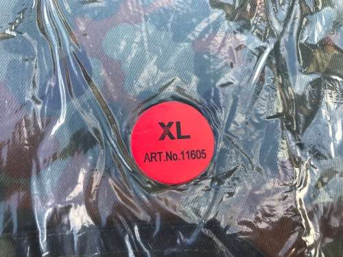 German Military camo army pants light size XL, new