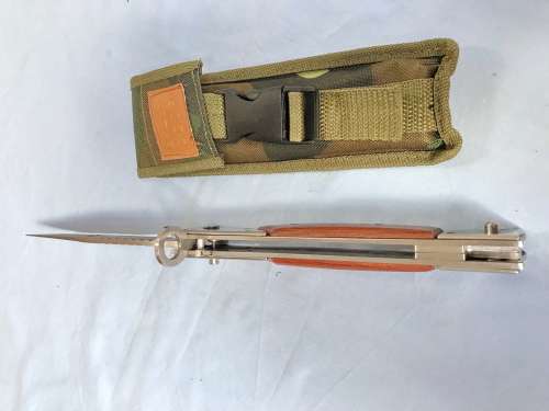AK 47 FOLDING KNIFE IN ORGINAL BOX WITH POUCH