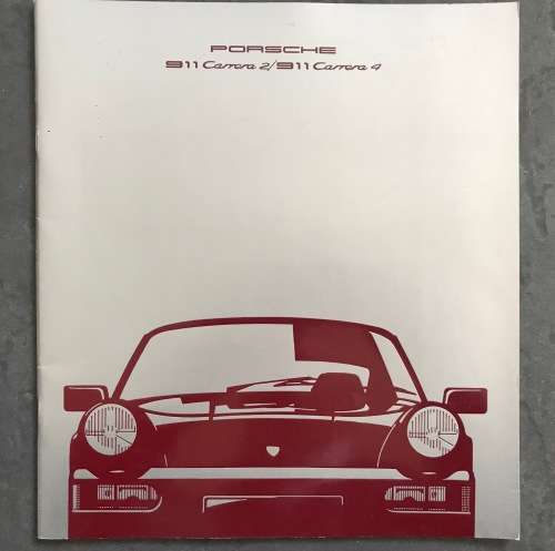 Vintage Porsche 911 Carrera 2 / 911 Carrera 4  Magazine Prospect Brochure in  german