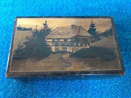 Bad Teinach Germany wooden small box