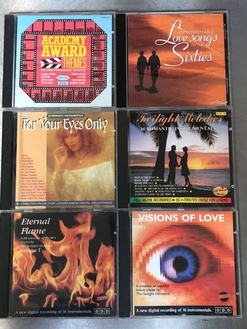 CD Lot 2, Love songs, easy listening, 6 cds