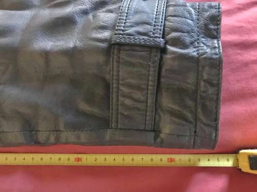 Mens Leather Coat `Wehrmacht` style. Geniume black leather, very smooth, size L , for man upto 190cm