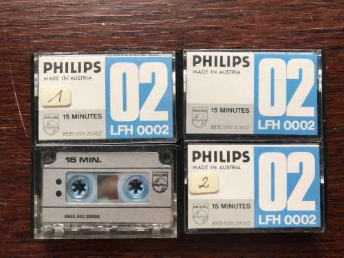 Philips LFH0002 tapes (4) , vintage, collectors item, rare