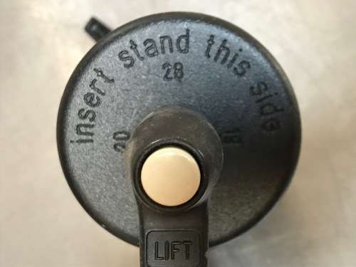 Manfrotto 124 Pivoting clamp with column , very rare