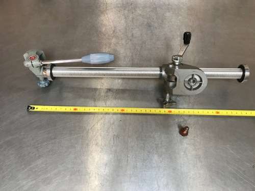 Crank column with small video head  , very rare, for tripod