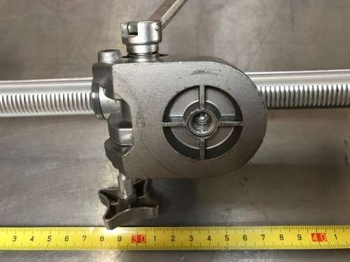 Crank column with small video head  , very rare, for tripod