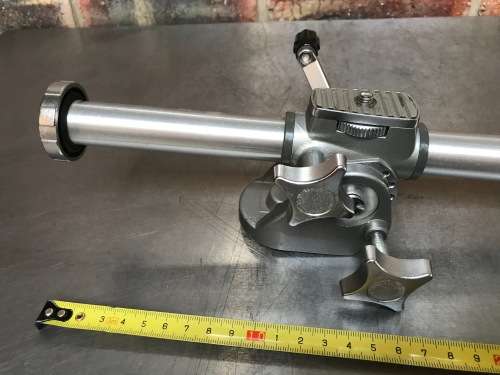 Crank column with small video head  , very rare, for tripod