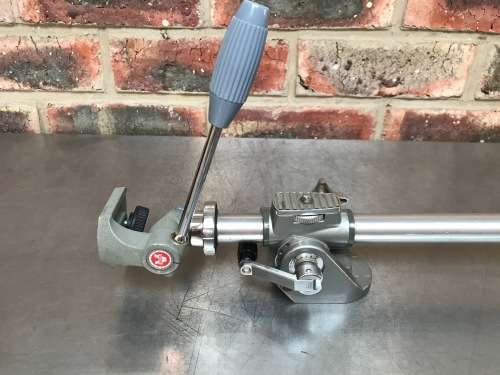 Crank column with small video head  , very rare, for tripod