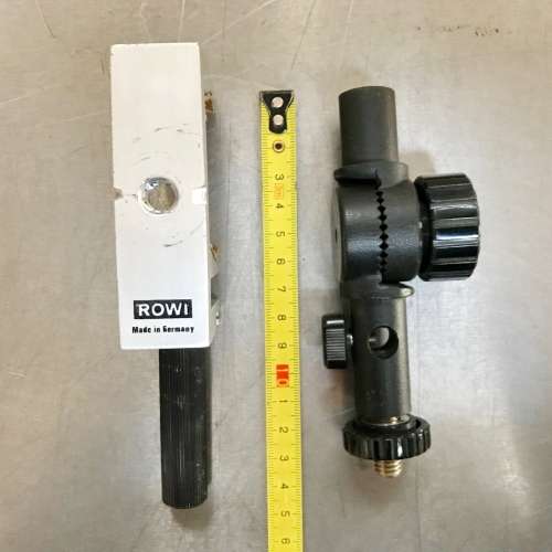Binoculars clamp plus extra black photo equippment (manfrotto ?) vintage