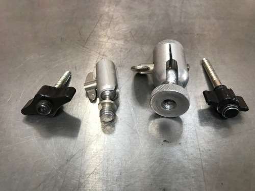 Mini tripod ball head 2x and screws 2x , vintage