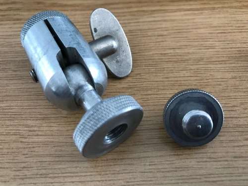 Mini tripod ball head 2x and screws 2x , vintage
