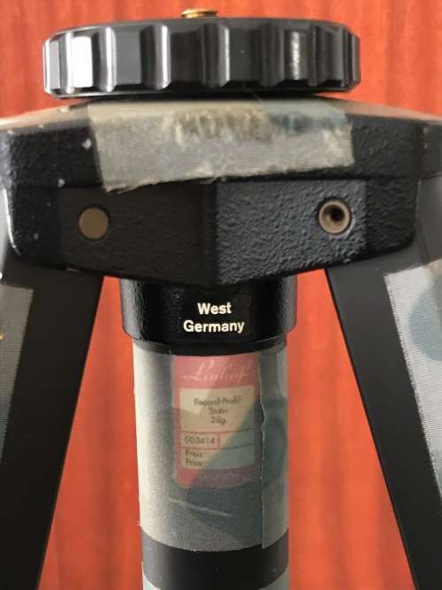 Linhof Tripod 3/8 thread post, vintage, rare, camo, model no.003414 West Germany Professional tripod