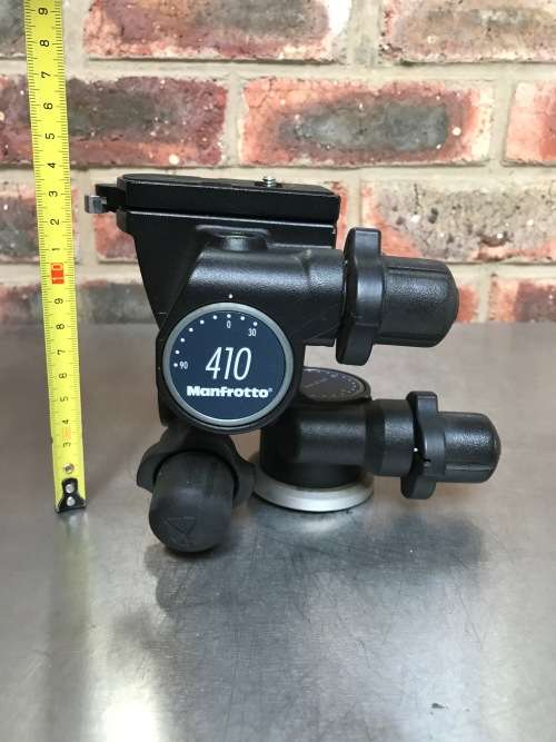 Manfrotto 410 3-Way head, Camera Head To 3KG Cameras 1/4 ` Tripod Head