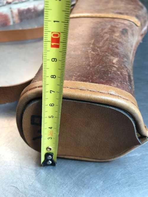 Shotgun Antique Leather Takedown Rifle Shotgun Hard Case, Bag vintage, rare