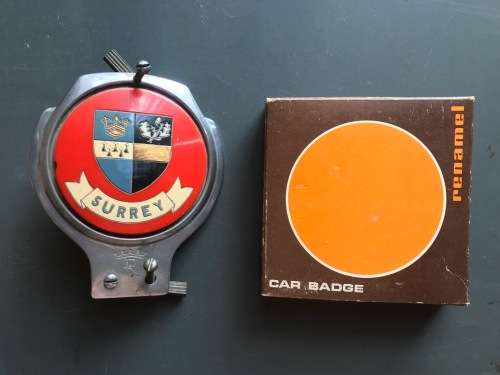 2 x English Car badges logos , VINTAGE COLLECTORS ITEM