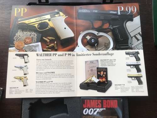 Walther PP P.A.K. Pistol 9mm Blank Limited Edition James Bond 007made in Germany collectors item