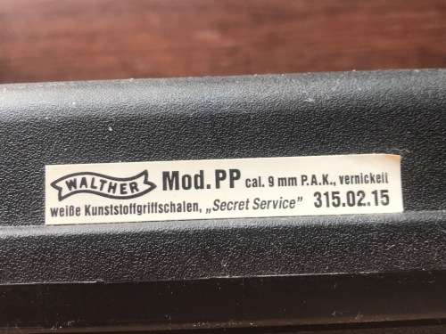 Walther PP P.A.K. Pistol 9mm Blank Limited Edition James Bond 007made in Germany collectors item
