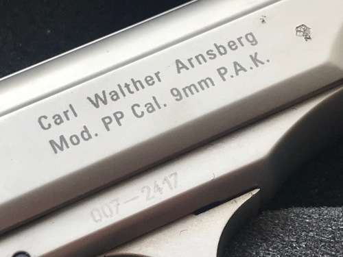 Walther PP P.A.K. Pistol 9mm Blank Limited Edition James Bond 007made in Germany collectors item