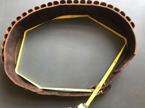 Wild leather shotgun belt for 25 rounds ,ammo ,Leather Cartridge Belt,Softleather, rare