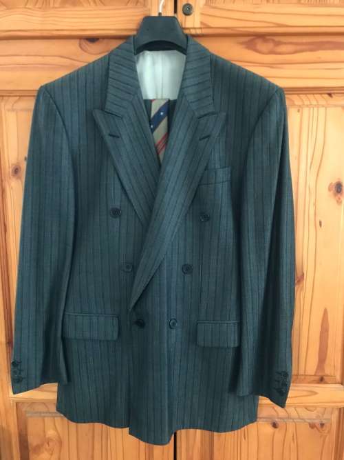 Roy Robson Men`s suit anthrazit jacket and trousers combo Made in West Germany size 50/52 + tie