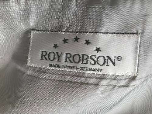 Roy Robson Men`s suit anthrazit jacket and trousers combo Made in West Germany size 50/52 + tie