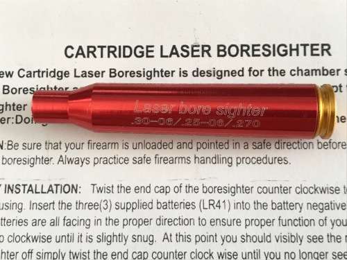 .30-06 .25-06 .270 Laser Bore Sighter Red Dot Sight (red shell)