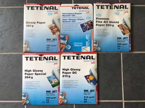 Tetenal Photo Inkjet Paper glossy / high glossy lot,old stock, A4