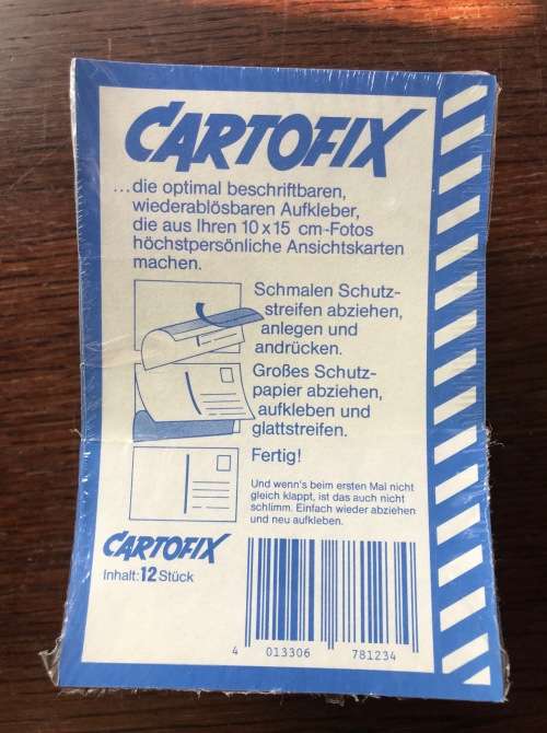 Cartofix postcard stickers - convert photo to postcard , in total 30 packages of 12 stickers  360