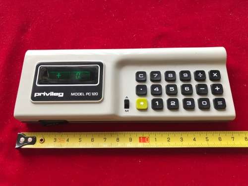 Privileg Model PC 120 Calculator from 1973,  vintage, collectors item