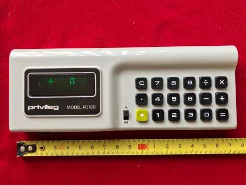 Privileg Model PC 120 Calculator from 1973,  vintage, collectors item