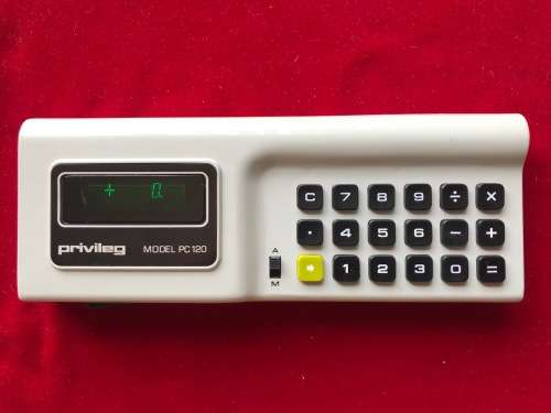Privileg Model PC 120 Calculator from 1973,  vintage, collectors item