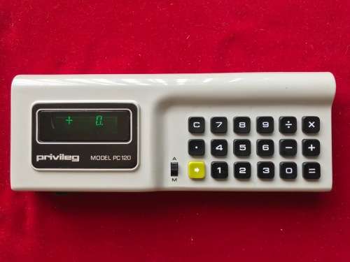 Privileg Model PC 120 Calculator from 1973,  vintage, collectors item