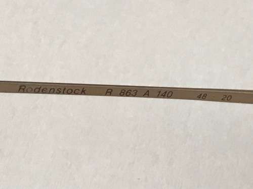 Reading Glasses Rodenstock R 863 A 140 48-20  RH1