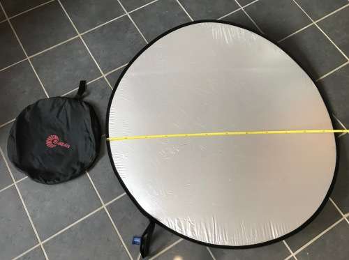 Multiblitz (Lastolite) Reflector round, diameter 116cm , both sides in  silver