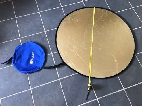 Lastolite Reflector (manfrotto) , round, diameter 95cm  - Silver and Gold