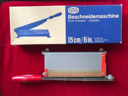 Ising Print Trimmer , Cisaille, Vintage photo paper cutter , buetten,rare, collectors item