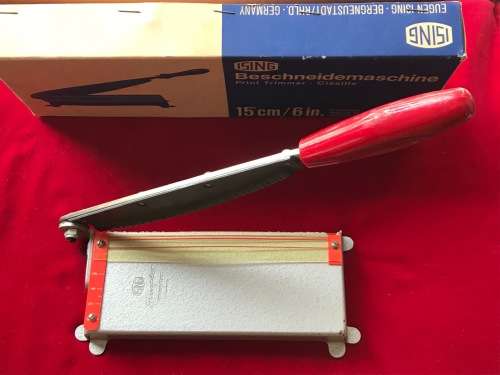 Ising Print Trimmer , Cisaille, Vintage photo paper cutter , buetten,rare, collectors item