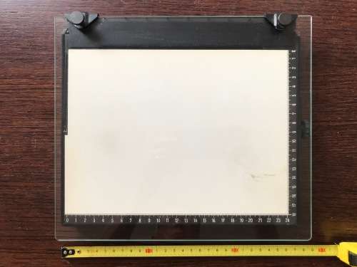 Hama 18x24cm enlarger easel ,repro, glass photo holder ,Vintage Darkroom Enlarger Print Easel