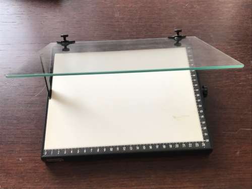 Hama 18x24cm enlarger easel ,repro, glass photo holder ,Vintage Darkroom Enlarger Print Easel