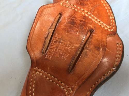 Bianchi #5BH .38 .357   leather holster for revolver , brown,