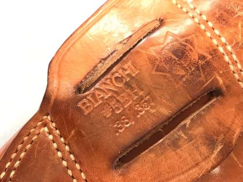Bianchi #5BH .38 .357   leather holster for revolver , brown,